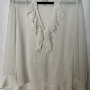 Chicos Ruffle Blouse